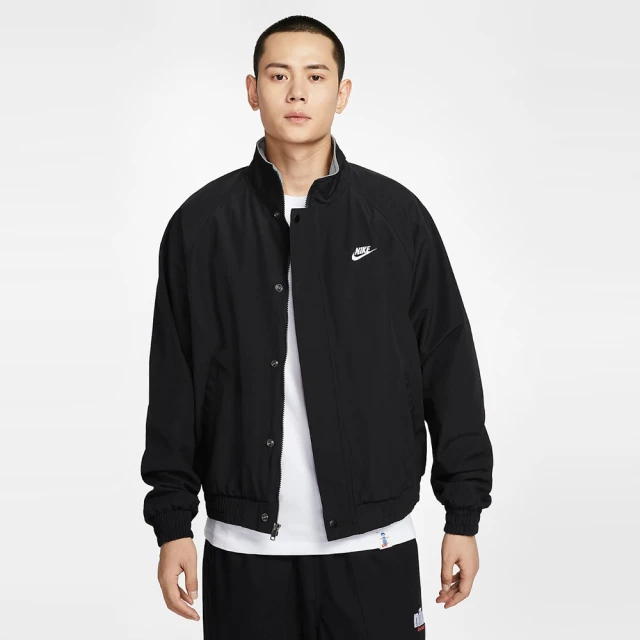 NIKE 耐吉 外套 男款 運動立領外套 搖粒絨 AS M NK CLUB FUTURA JKT 黑 FZ0657-010(3S4092)