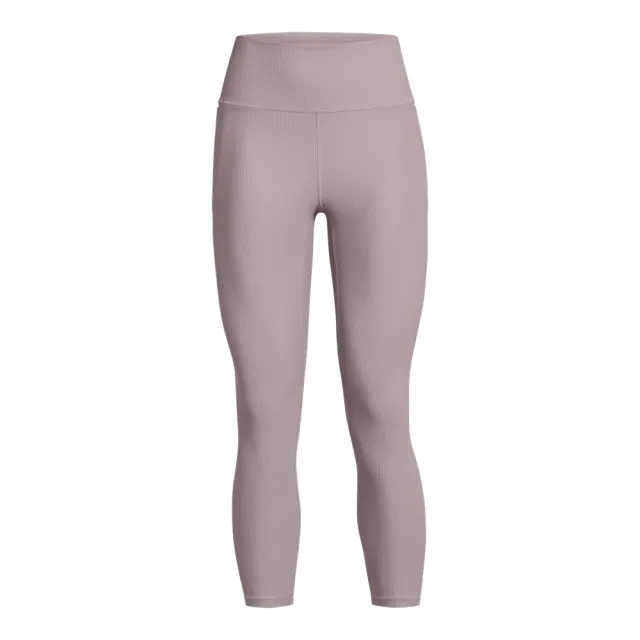 【UNDER ARMOUR】UA 女 Meridian 羅紋緊身九分褲_1386467-015(灰紫色)