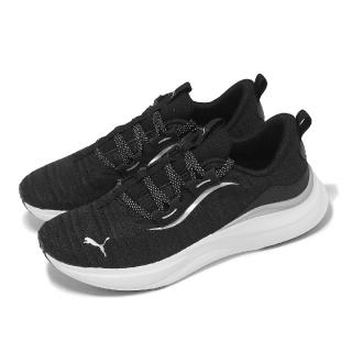 【PUMA】慢跑鞋 Softride Harmony Wns 女鞋 黑 白 針織 緩衝 運動鞋(310019-01)