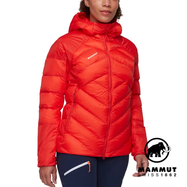 【Mammut 長毛象官方直營】Taiss IN Hooded Jacket W 專業防風防潑水羽絨外套 經典紅 女款 #1013-03290
