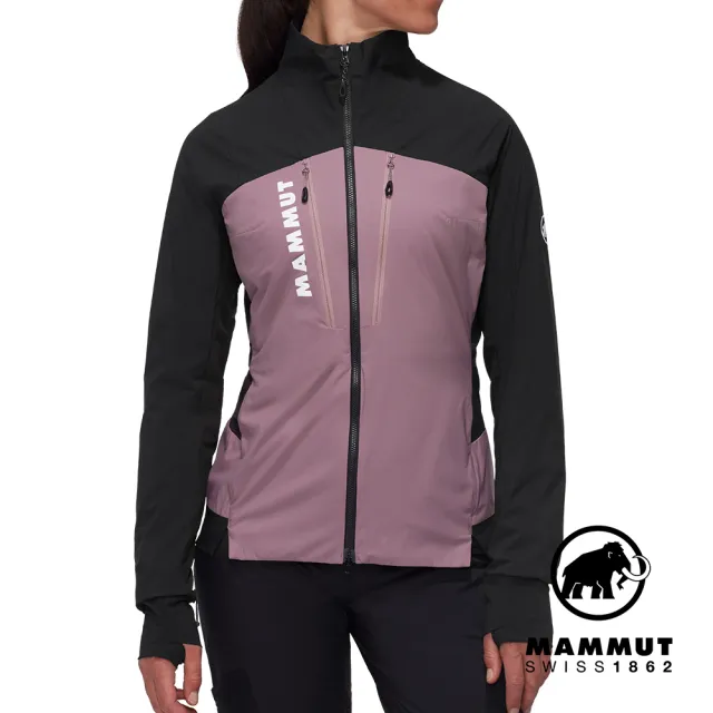 【Mammut 長毛象官方直營】Aenergy IN Hybrid Jacket W 輕量保暖化纖外套 波動紫/黑 女款 #1013-02590