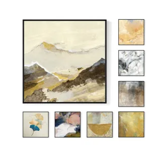 【菠蘿選畫所】熱門抽象系列裝飾畫 - 60x60cm(抽象掛畫/莊重/辦公室佈置/客廳掛畫/玄關掛畫/家居佈置)