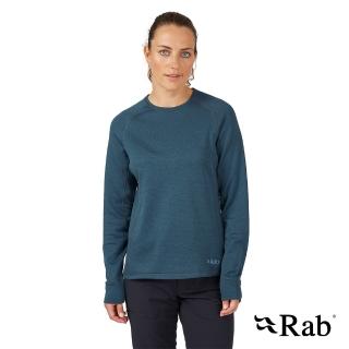 【RAB】Nexus Crew Wmns 保暖快乾長袖排汗衣 女款 獵戶藍 #QFF88