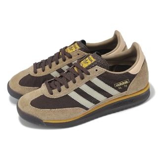 【adidas 愛迪達】休閒鞋 SL 72 RS 男鞋 咖啡 麂皮 拼接 緩衝 復古跑鞋 愛迪達(IG4645)