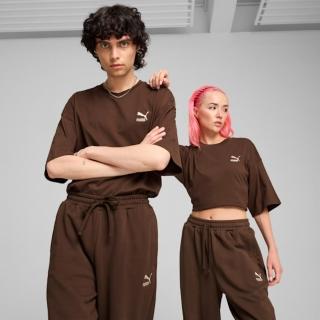 【PUMA】短袖上衣 男款 女款 運動 寬鬆 歐規 CLASSICS 咖啡 67918865