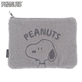 【SNOOPY 史努比】史努比花生漫畫大絨毛化妝包(洗漱包 收納包)