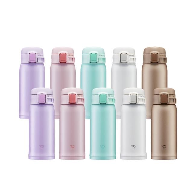 【ZOJIRUSHI 象印】買1送1 不鏽鋼彈開式保溫杯360ml+360ml(SM-SR36E+SM-SR36E)