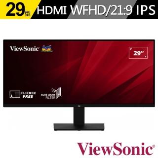 【ViewSonic 優派】VA2932-MHD 29型 IPS 21:9寬螢幕(HDR/FreeSync/內建喇叭)