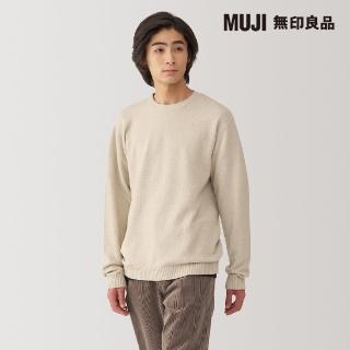 【MUJI 無印良品】男大豆纖維中密織圓領針織衫(共4色)
