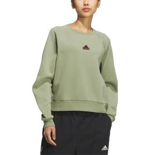 【adidas 愛迪達】圓領長袖T恤 TECH CREW 女 - JJ1573