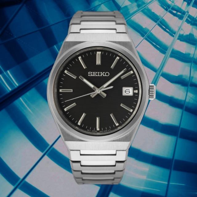 【SEIKO 精工】CS系列 大三針時尚簡約腕錶/黑面39mm(6N52-00H0D / SUR557P1)