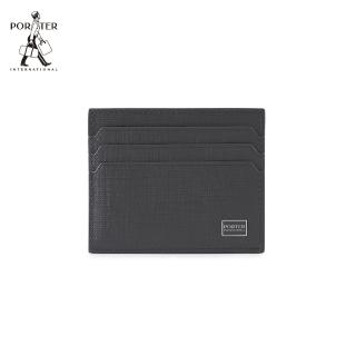 【PORTER INTERNATIONAL】沉穩風尚LOFTY真皮卡夾(灰)