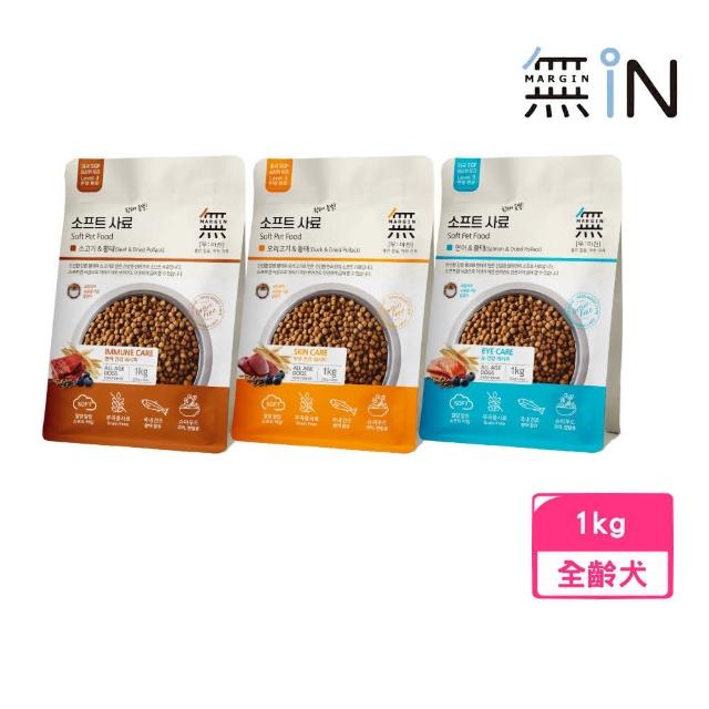 【無IN】犬頂級無穀軟飼料 1kg/包（250g x 4ea）（牛肉+鱈魚/鴨肉+鱈魚/鮭魚+鱈魚）(狗糧、狗飼料、犬糧)