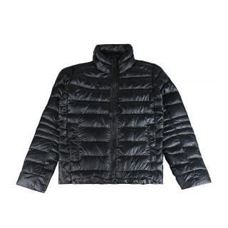 【CANADA GOOSE】CANADA GOOSE Cypress袖口黑色圓標LOGO刺繡設計聚醯胺輕量羽絨外套(女款/黑)