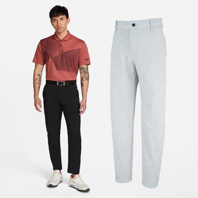 【NIKE GOLF】DRI-FIT 高爾夫球長褲 黑色 條紋(DN2398-010、DH1947-078)