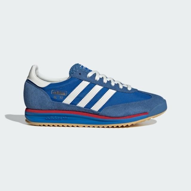 【adidas 愛迪達】SL 72 RS 男 休閒鞋 運動 復古 皮革 流行 穿搭 舒適 愛迪達 藍(IG2132)