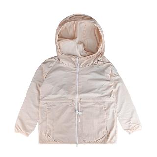 【CANADA GOOSE】CANADA GOOSE Lundell左袖北極圈地形圓標LOGO白色刺繡設計再生尼龍防風外套(女款/亞麻)