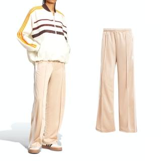【adidas 愛迪達】Firebird TP 女款 粉橘色 運動 休閒 亞規 拉鍊 口袋 愛迪達 長褲 IZ2753