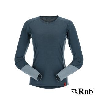 【RAB】Syncrino Base LS Tee Wmns 羊毛混紡長袖排汗衣 女款 獵戶藍 #QBL33