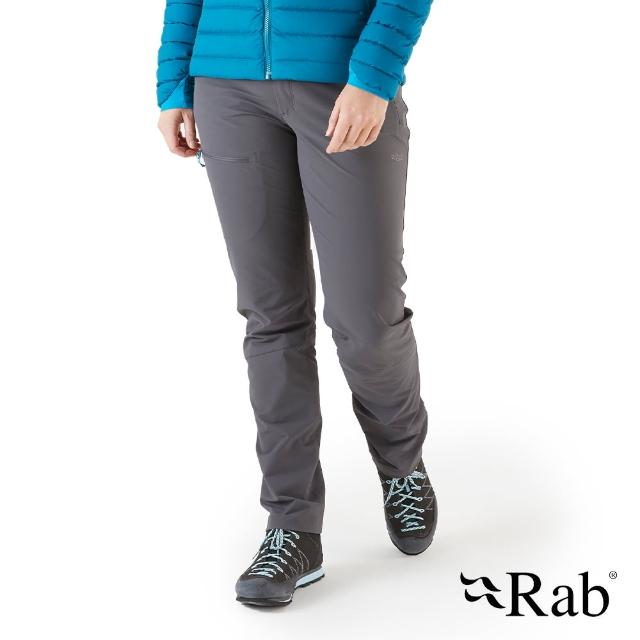 【RAB】Incline AS Pants Wmns 防風防潑水軟殼長褲 女款 石墨灰 #QFU85