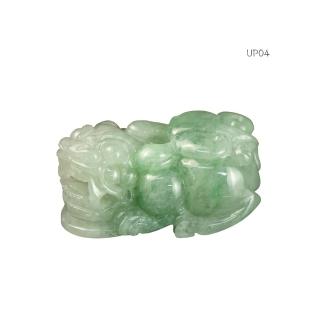 【菩提居】翡翠貔貅擺飾UP04~UP05(可自製手鍊、項鍊)
