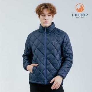 【Hilltop 山頂鳥】保暖羽絨短大衣 男款 深藍｜PF22XM17ECE2