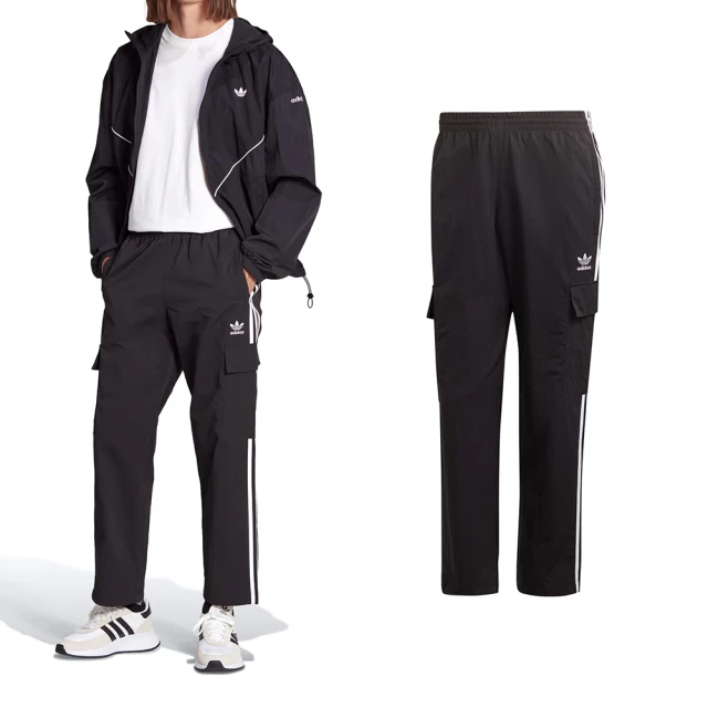 adidas 愛迪達 3S Cargo Pant 男款 黑色 運動 休閒 工裝褲 三葉草 愛迪達 口袋 長褲 HR3364