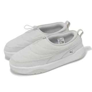 【PUMA】懶人鞋 Park Lifestyle SlipOn 男鞋 女鞋 灰白 休閒鞋 套入式 抽繩 保暖(397661-03)