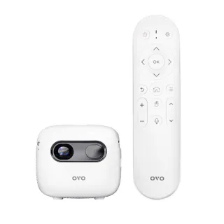 【OVO】小蘋果 微型行動智慧投影機增強版(U1-D 32G大容量 PD快充 內建喇叭百吋投影 露營/戶外/家用)