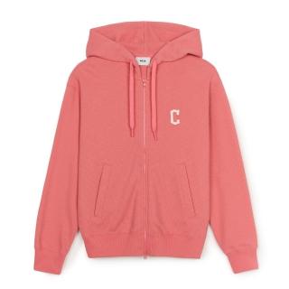 【MLB】小Logo拉鍊連帽外套 克裡夫蘭守護者隊(3ATRB0846-45PKS)