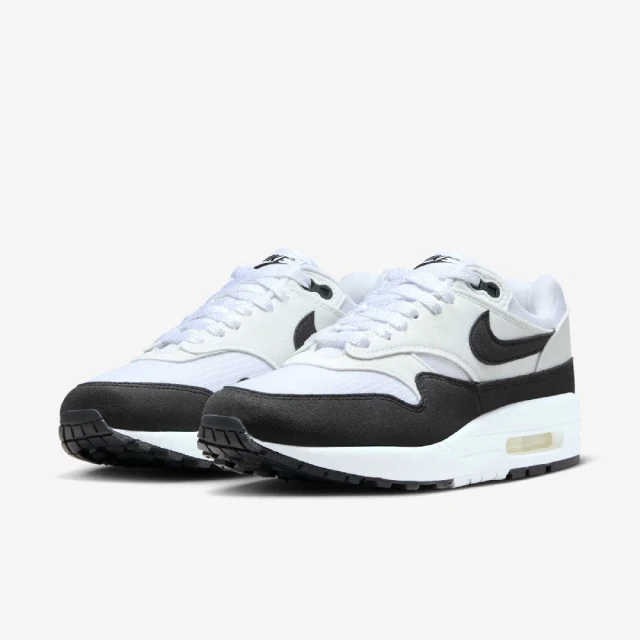 NIKE 耐吉 休閒鞋 Wmns Air Max 1 女鞋 白 黑 殺人鯨 氣墊 經典 運動鞋(DZ2628-102)