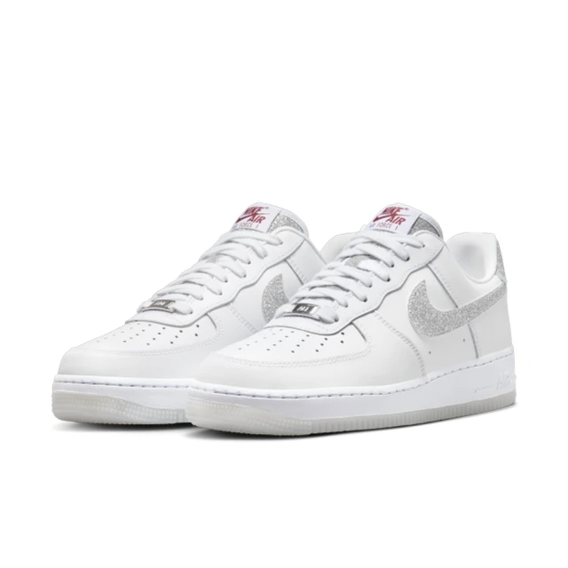 NIKE 耐吉 WMNS AIR FORCE 1 07 LX 白銀色 亮片 女鞋 休閒鞋 穿搭 運動(HQ3461-191 ∞)