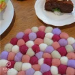 【BANNIES】尼泊爾 手作羊毛氈直徑10公分杯墊 精選12色(家用 杯墊 野餐 擺設 居家 時尚 配件)