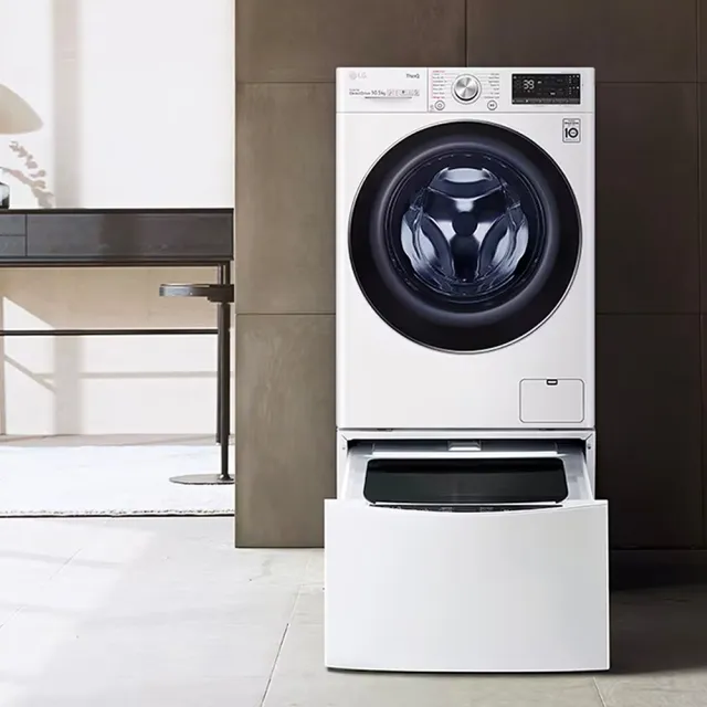 【LG 樂金】58H快配13+2公斤TWINWash◆WiFi蒸洗脫變頻滾筒洗衣機+蒸洗脫迷你洗◆白(WD-S13VCW+WT-SD201AHW)