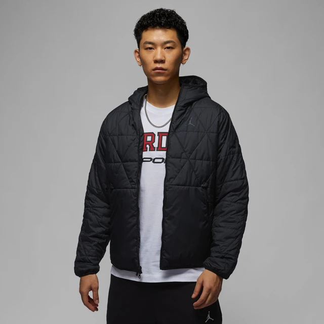 NIKE 耐吉 AS M J TF SPRT STMT MDWT JKT 喬丹 黑色 保暖外套 連帽 防潑水 喬丹(FZ3163-010 ∞)