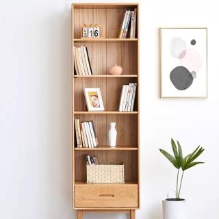 【Taoshop 淘家舖】HN - 日式原木無印風｜貝裡超大空間｜置物架書架書櫃 F8171(貝裡書櫃（A款）)
