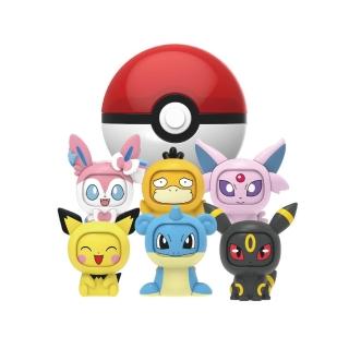 【POKEMON 精靈寶可夢】神奇寶貝 變臉公仔精靈球S3 一中盒6入(款式隨機出貨有重複可能)