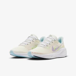 【NIKE 耐吉】慢跑鞋 女鞋 大童 中童 運動鞋 緩震 AIR ZOOM PEGASUS 41 GS 米黃 HQ3468-151(3C5082)