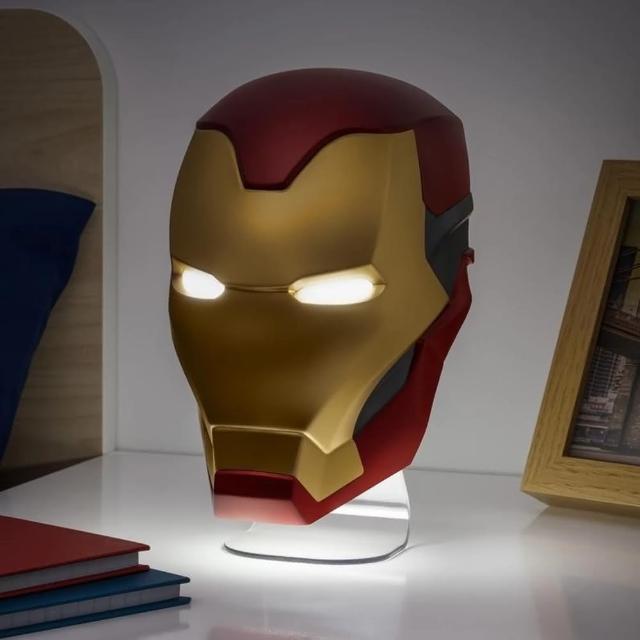 【Paladone UK】Marvel 漫威 鋼鐵人 IRON MAN 立體面具造型桌燈 壁燈 夜燈(造型夜燈 送禮 生日禮物)