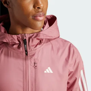 【adidas 愛迪達】運動外套 休閒外套 連帽 風衣 連帽外套 女外套 OTR B JKT(IM5403)