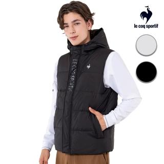 【LE COQ SPORTIF 公雞】休閒潮流羽絨背心 男女款-4色-LWU61294 LWU62294