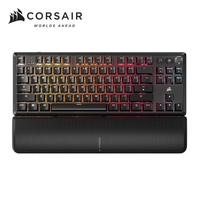 【CORSAIR 海盜船】K70 CORE 紅軸RGB TKL機械式無線鍵盤(英)