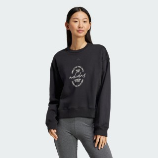 【adidas 愛迪達】運動上衣 長袖上衣 大學T 衛衣 女上衣 W BLUV Q3 SWT(IY1458)