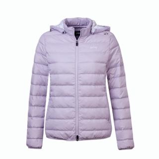 【PING】女款六芒星帽裡蓄熱保暖羽絨外套-淺紫(防風透氣/防潑水/GOLF/高爾夫/RC24221-63)