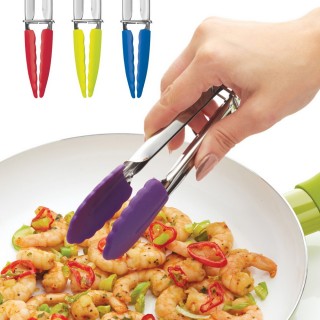 【Colourworks】Colourworks迷你不沾餐夾18cm / 料理夾 分菜夾 食品夾