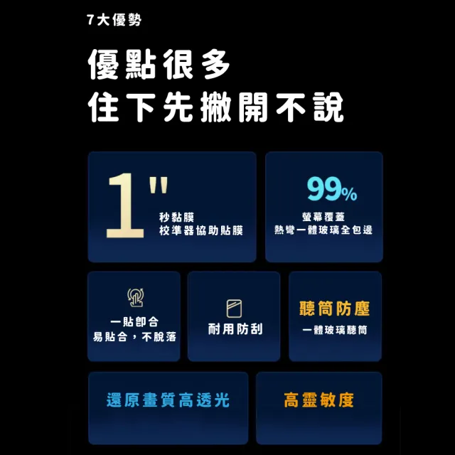 iphone 16 pro max除塵艙秒貼零失誤鋼化膜(耐用耐刮 無痕觸屏 聽筒防塵)