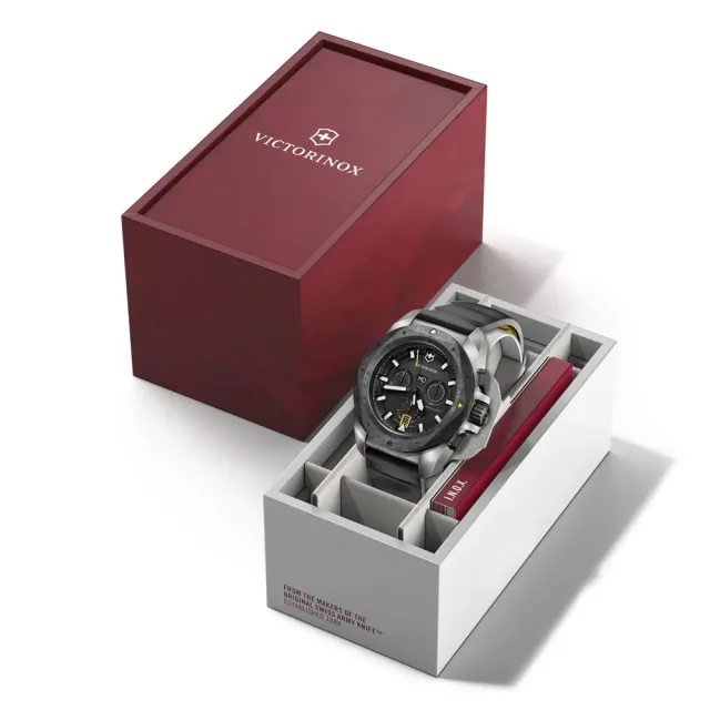 【VICTORINOX 瑞士維氏】INOX Chrono 200米防水碳纖維計時腕錶/43mm(VISA-242011)