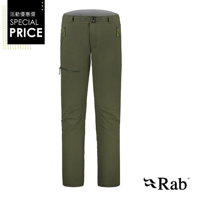 【RAB】Incline AS Pants 防風防潑水軟殼長褲 男款 軍綠 #QFU84