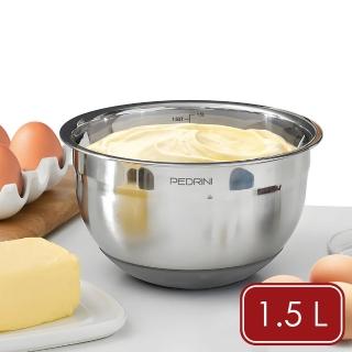【PEDRINI】Gadget不鏽鋼止滑打蛋盆 1.5L / 不鏽鋼攪拌盆 料理盆 洗滌盆 備料盆