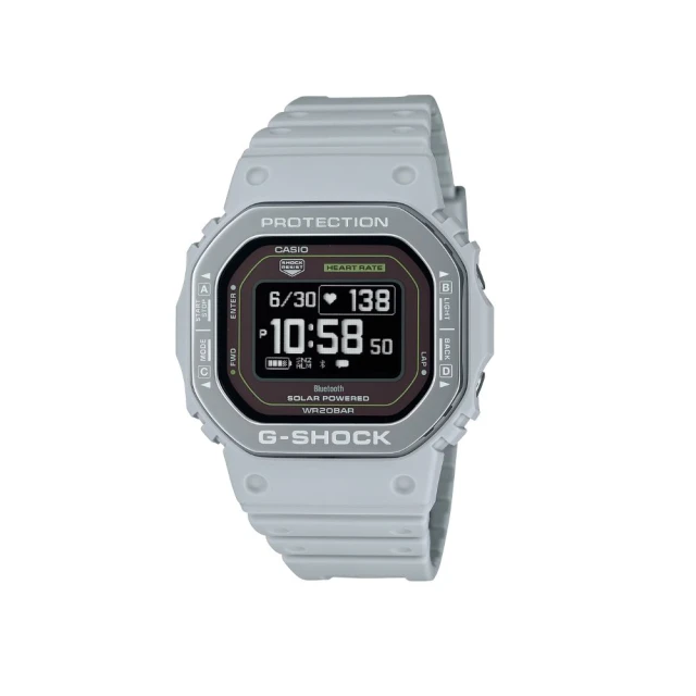 CASIO 卡西歐 G-SHOCK G-SQUAD系列 太陽能 藍牙運動電子錶_灰_DW-H5600MB-8A9_44.5mm